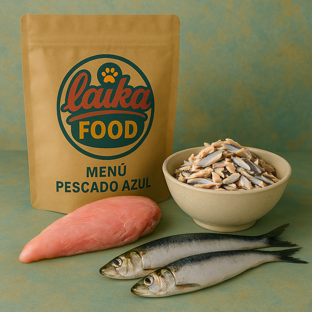 Menú de pavo-pescado azul